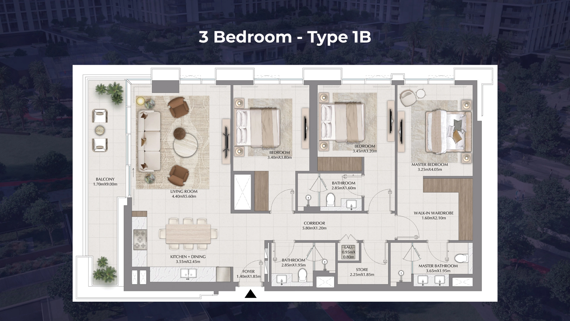3 BR - Type B